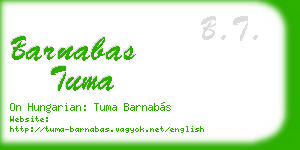 barnabas tuma business card